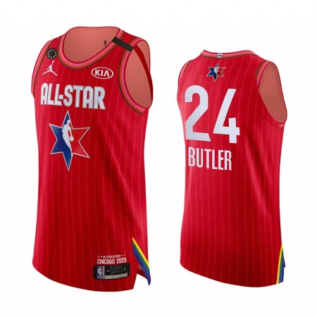 Maglia NBA Miami Heat Jimmy Butler 24 2020 All-Star Jordan Brand Kobe Forever Rosso Swingman - Uomo